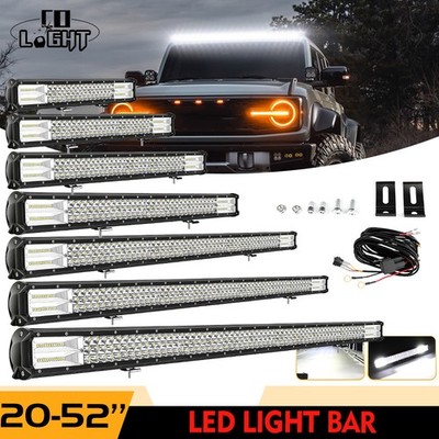 14 20 32 52 Zoll 12V/24V LED Light bar Lichtbalken Arbeitsscheinwerfer Offroad