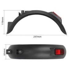 For Xiaomi 4 Lite 2nd Gen Scooter Mudguard Kit with Reflectors and Mount Base
