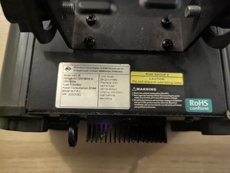 ADJ H20 IR Multi Colored Simulated LED Water Ripple Effect Light - Image 4 of 4