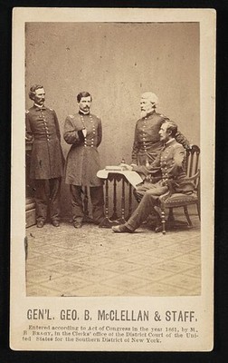 Photo:Gen'l. Geo. B. McClellan & staff