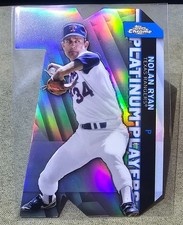Nolan Ryan 2021 Topps Chrome CPDC-7 Rangers Platinum Players Die Cut Refractor
