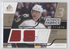 2008-09 SP Game Used Edition Authentic Fabrics Triple Gold 16/25 Mikko Koivu 0f2