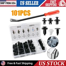 4XTool Bumper Clips Auto Car Hole Plastic Rivets Fastener Fender Push Pin 100PCS