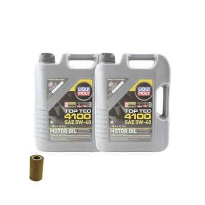 10L Liqui Moly Top Tec 4100 5W40 Mann Oil Change Kit for Mercedes OM654 2.0L