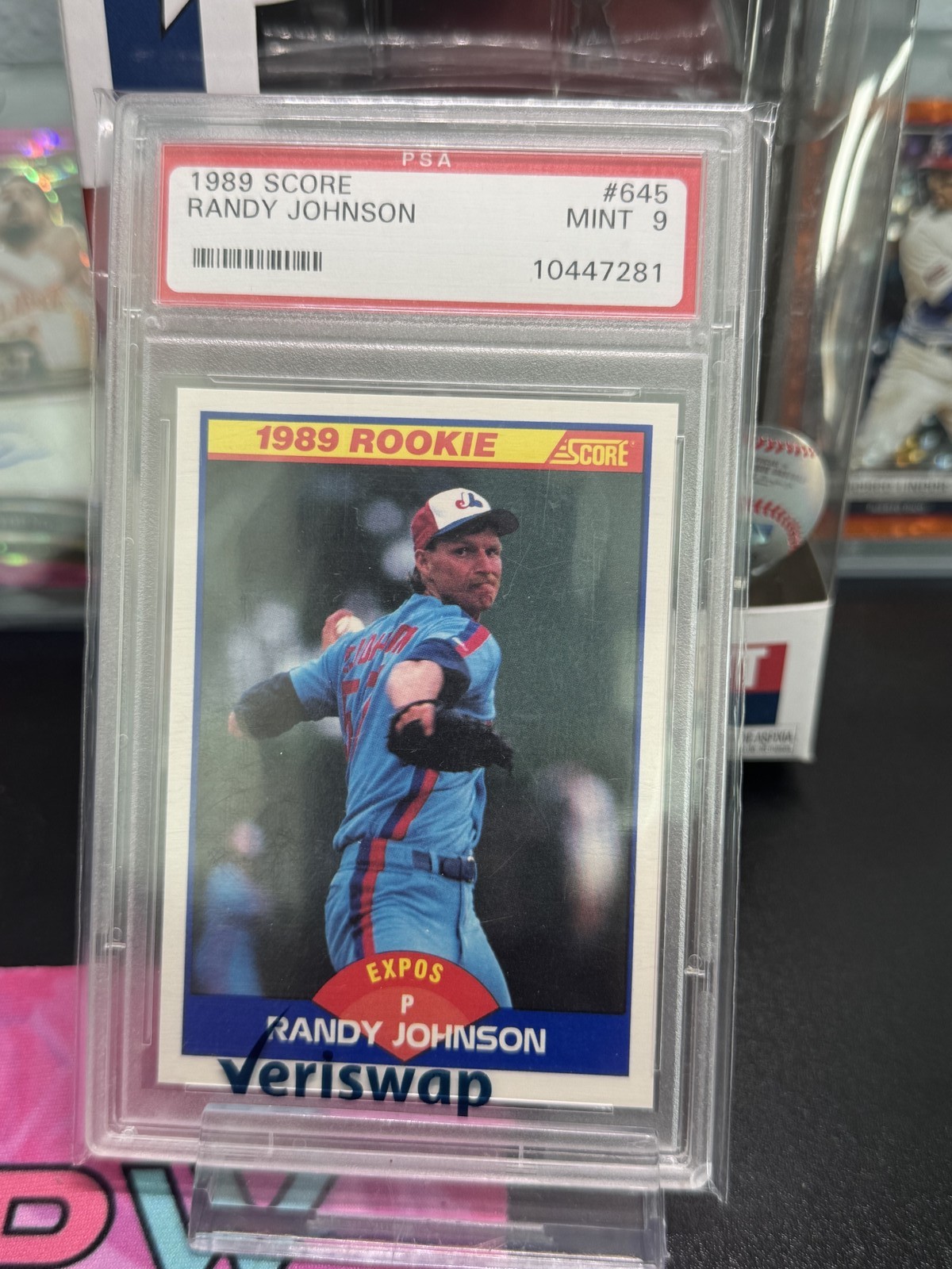 1989 Score #645 Randy Johnson PSA 9