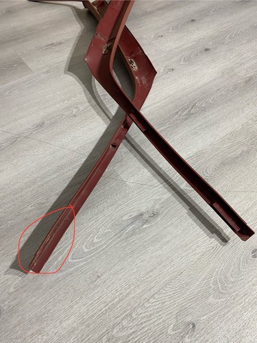 88-94 Chevy GMC OBS Truck SUV C/K A Pillar Trim Moldings Red Burgundy PAIR ⚡️ - Picture 5 of 6