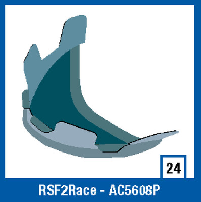 Wirbelschutz für Shark RSF2RACE Helm