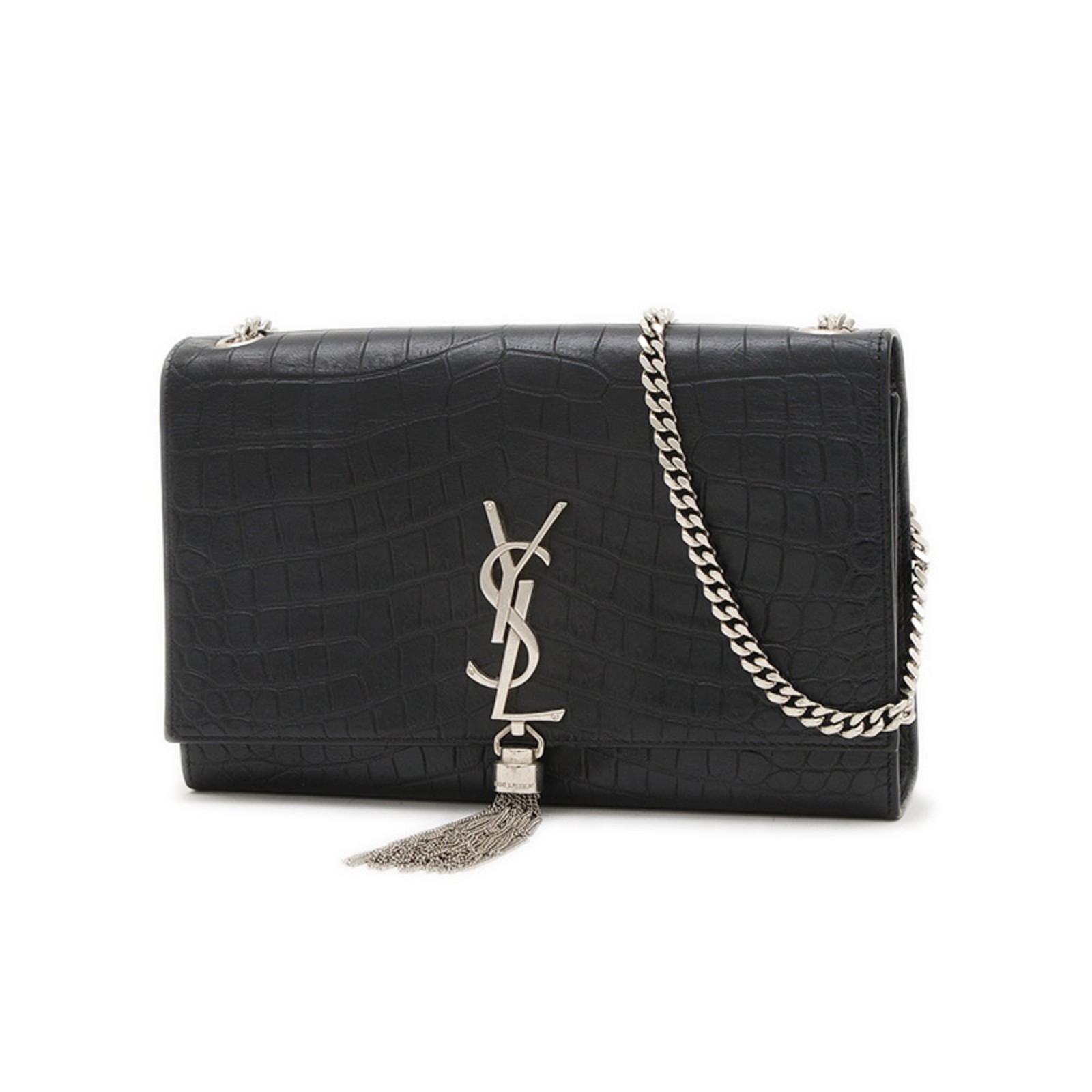 Saint Laurent Paris Borsa a tracolla classica Kate nappa catena media... GZl19lj4