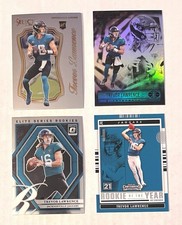 Trevor Lawrence 4 Card 2021 Rookie Lot Jacksonville Jaguars