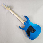Electric Guitar Mahogany Body Humbucker Pickup  Abalone Inlay Glossy Blue — photo 8