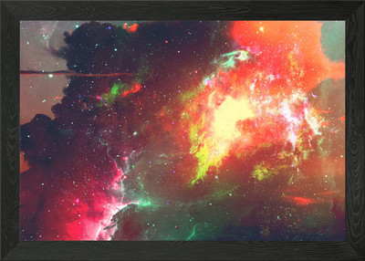 Space Galaxy Textur 22 gerahmtes Wandbild Poster Leinwanddruck Bild
