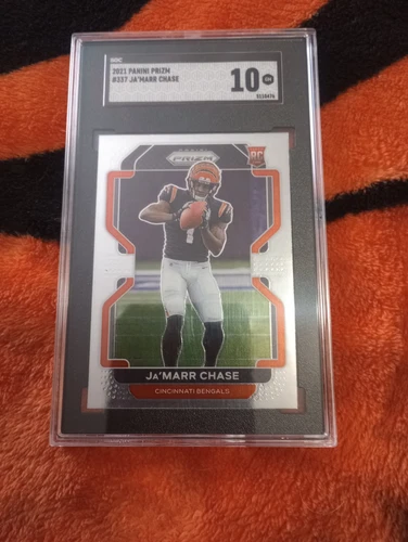 2021 Panini Prizm Ja'Marr Chase RC SGC 10 Gem Mint Cincinnati Bengals