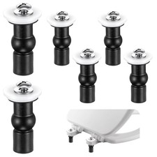 6 Pack Universal Toilet Seat Hinge Screws, Toilet Seat Screws Replacement Kit...