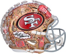 Christian McCaffrey 49ers Signed Authentic Helmet - Charles Fazzino - NR81050444