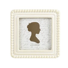 Boho Vintage Picture Frame 4x4 Inch with Beaded Border, Luxury Antique Square...