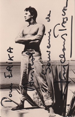 JEAN CLAUDE PASCAL Original Autogramm signierte Postkarte 60er Jahre