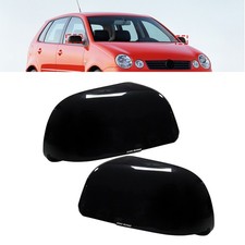 1 Paar Schwarz Glänzend Spiegel Abdeckungen Für VW Polo 9A, 9N nur 2001-04.2005