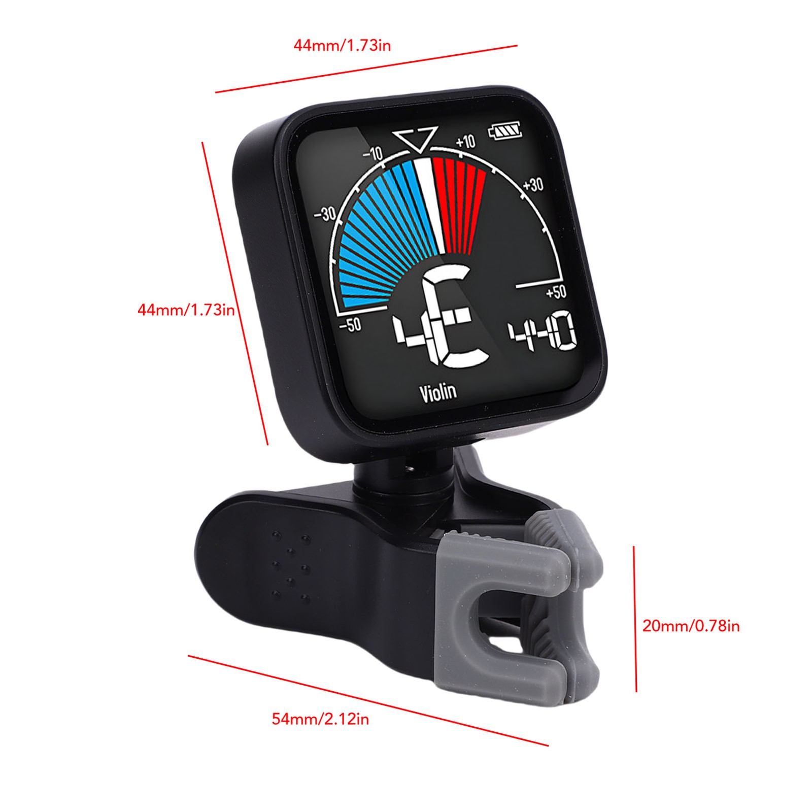 Violin Tuner Metronome Professional Electronic Tuner With Clear Display And