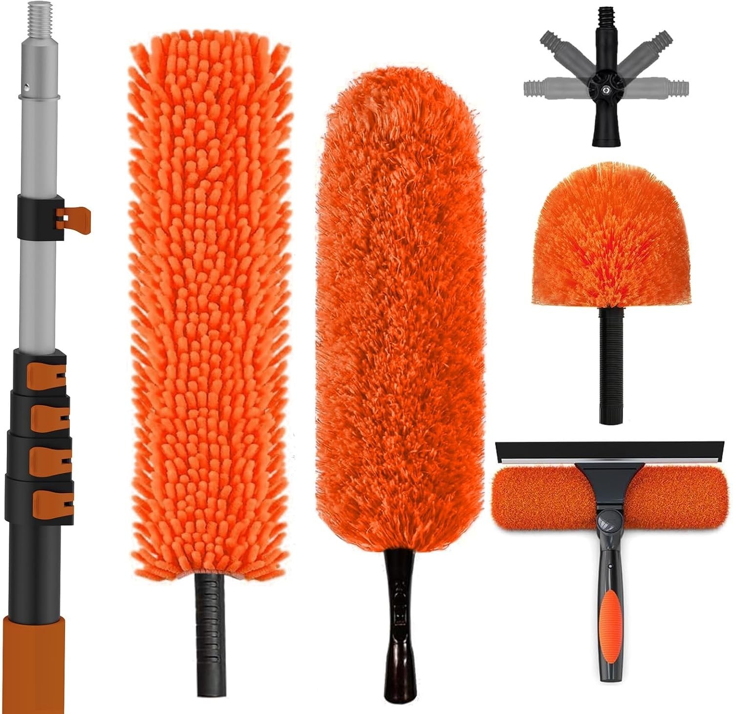 24FT High Reach Duster Kit Extension Pole | Ceiling Fan Cobw