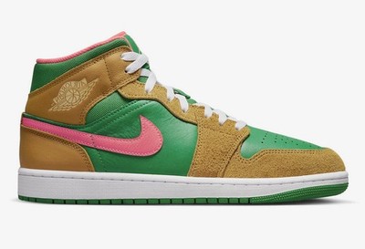 Nike Air Jordan 1 Mid Watermelon Herren GR. 50.5 51.5 52.5 DX4332-700 Neu