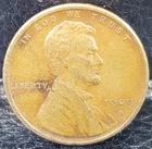 **KEY DATE** 1909-S VDB Lincoln Wheat Penny Cent - VF Condition