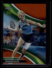 2025 Topps Chrome #71 Katerina Siniakova Orange Refractor #/25