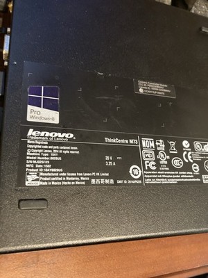 Lenovo Thinkcentre M73 Ram-6GB HDD 120GB 2.9GZH Win 10+Charger Great.03