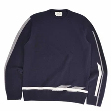 Hermes Knit Sweater Pullover Long Sleeve Cashmere Top Men's L Used MOLO-0