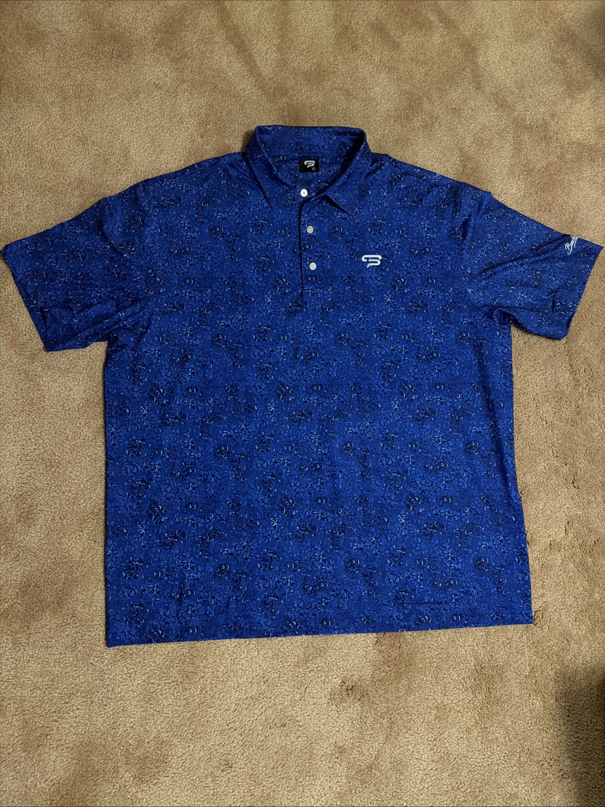Bucka Fogey Sports Polo Shirt Mens 3XL Blue Short Sleeve Golf
