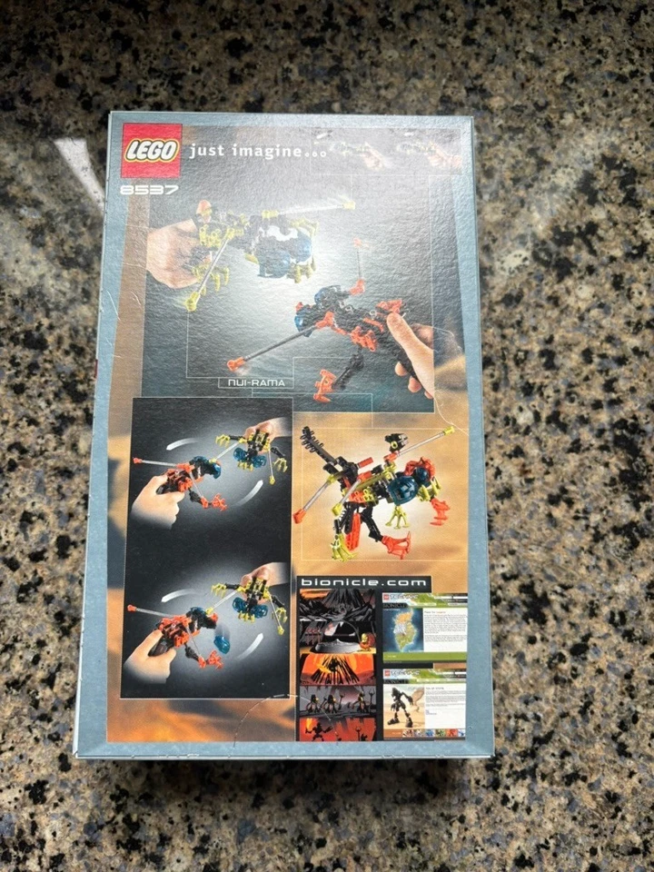 LEGO BIONICLE: Nui-Rama (8537) Novo Selado de Fábrica Ótimo Estado!! Novo na caixa - Imagem 2 de 4