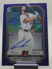 2026 Bowman Chrome Ike Irish Purple Mojo Refractor Auto /199 #BMA-II Orioles