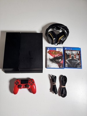 Sony PlayStation 4 500GB Console CUH-1001A - Black w/ Controller & 2 Games