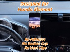Honda Element Phone Mount Driver's Side Cubby Fit - No suction cup, 1 min instal