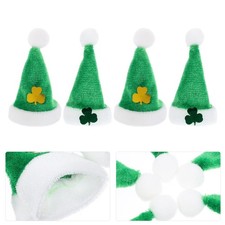 20 Pcs Shamrock Hat Miniatures Irish Festival Accessory Decorative Diy