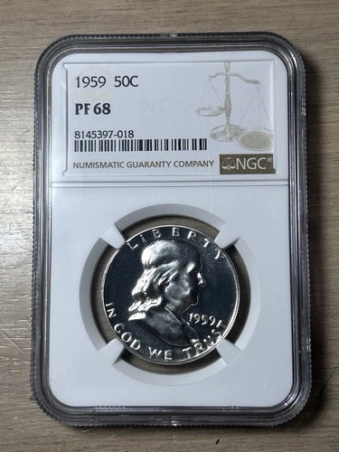 1959 Proof Franklin Half Dollar NGC PF68