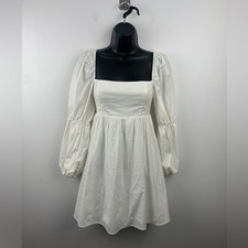 Reformation Women Michaela White Mini Dress Size 4