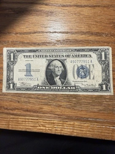 1934 $1 Dollar Silver Certificate Funny Back!!!  Decent Note!!