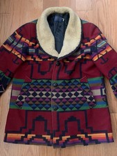 VTG PENDLETON Wool High Grade Western Wear Southwestern Aztec Jacket 90s L 44