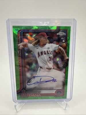 2025 Topps Chrome Sapphire - Caden Dana - Green Refractor Rookie Auto /99