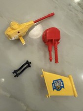 1988 GI Joe Tiger Fly Tiger Force Helicopter Parts Lot Hose Turret Gun Wing