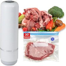 Compact Vacuum Sealer for Food Vacuum Sealer Machine  30 Reusable Vacuum Bags 
