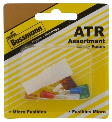BP/ATR-A7-RPP - ATR (Micro 2) Fuse Assortment (7 Fuses) with Puller (Pack of 1)
