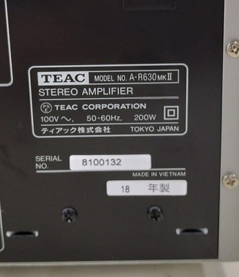 TEAC A-R630MK2 Integrated Amplifier, Good Condition From Japan | eBay