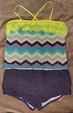 Girls Op Bathing Suit Size L 10/12