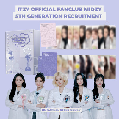 ITZY OFFICIAL FANCLUB MIDZY 5TH GEN FLOWER LAB PHOTOCARD SET KIT