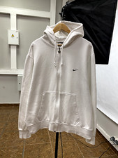 Vintage 90s Nike Athletic zip hoodie rare retro Y2K size XL color white