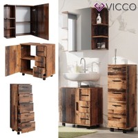 BadmöBelset Badezimmerschrank Badschrank Badezimmer Ilias Old Style Modern Vicco