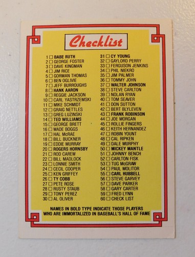 1984 DONRUSS CHAMPIONS JUMBO BASEBALL CARDS YOU PICK YOUR CARD (item#J16) - Bild 40 von 40