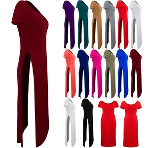 double side split maxi dress