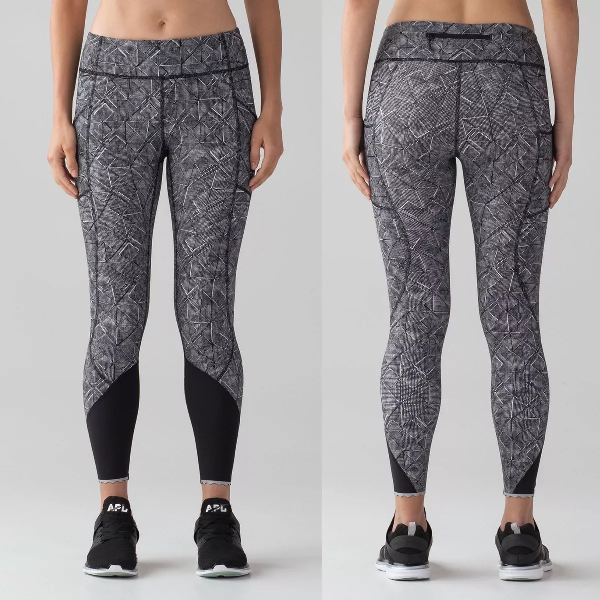 Lululemon Tight Stuff II Tight 25 Formation Alpine White Black